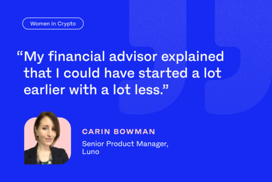 Women in crypto investment quote