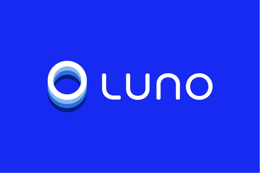 Luno logo in blue