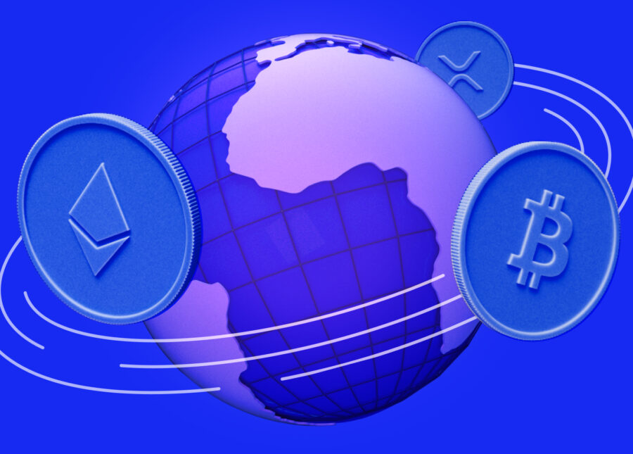 Cryptos orbiting earth