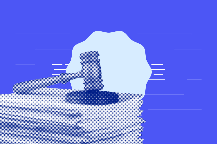 Gavel and paper for Luno's South Africa licence