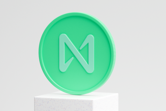 Green coin with NEAR logo