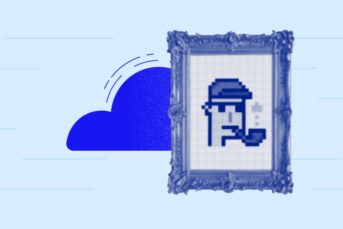 Portrait of a Cyberpunk NFT in a frame